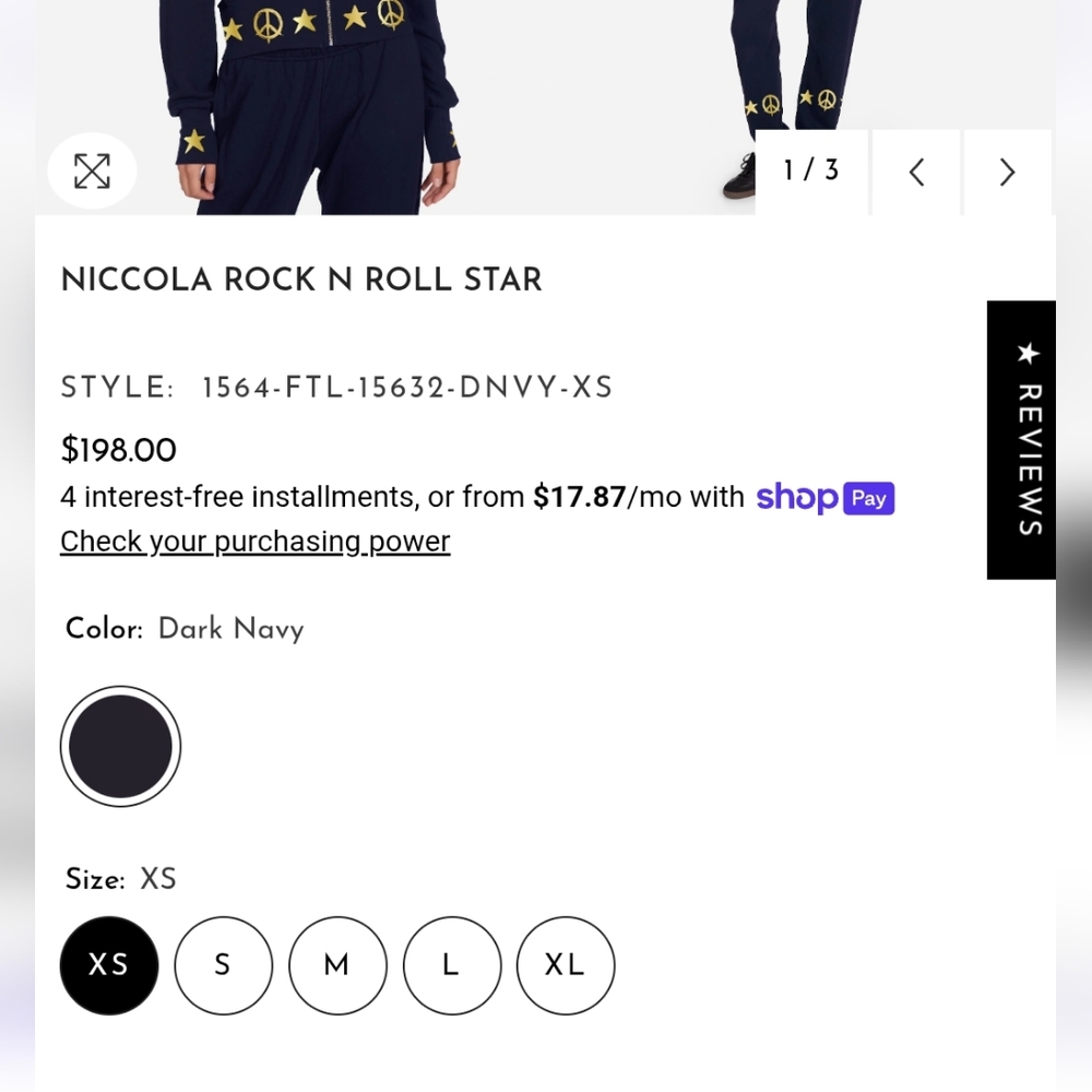 Lauren Moshi Rock N Roll Star hoodie - Picture 5 of 14